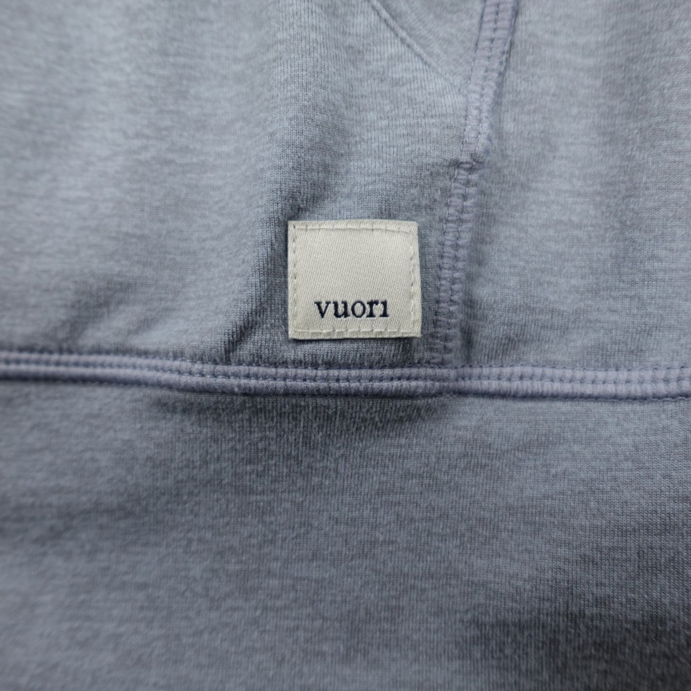 Vuori Ponto Performance 1/2 Zip Mens XL Gray Lightweight Stretch Gym Hoodie - Picture 4 of 11